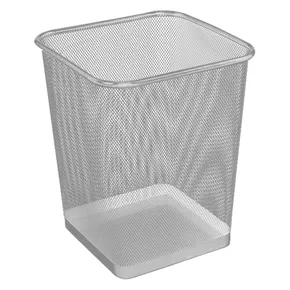 Drôtený kôš hranatý, strieborný 20l